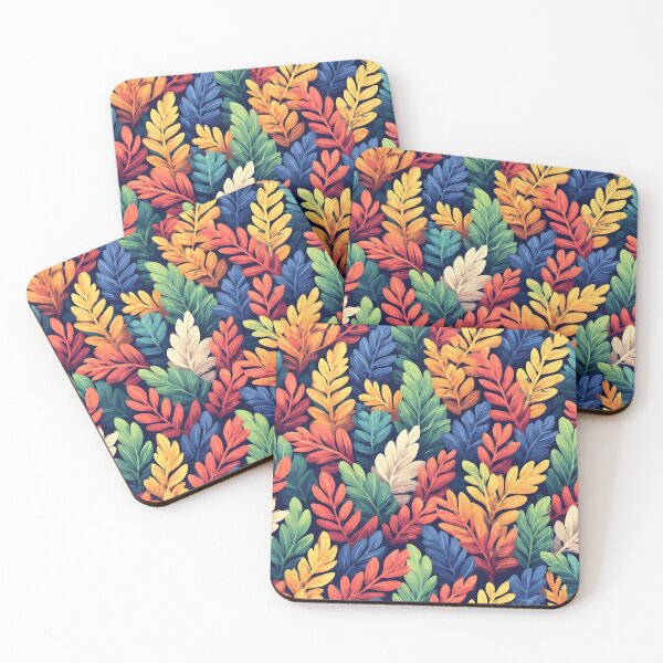 Item preview, Vibrant Laurel Leaf Print Botanical Foliage Multicolor Leaves designed and sold by LeafPrints.