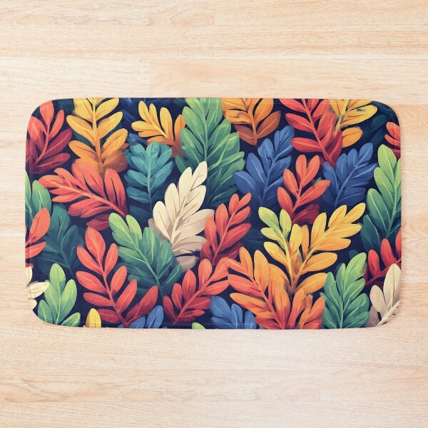 Item preview, Vibrant Laurel Leaf Print Botanical Foliage Multicolor Leaves designed and sold by LeafPrints.
