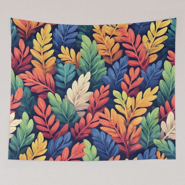 Item preview, Vibrant Laurel Leaf Print Botanical Foliage Multicolor Leaves designed and sold by LeafPrints.