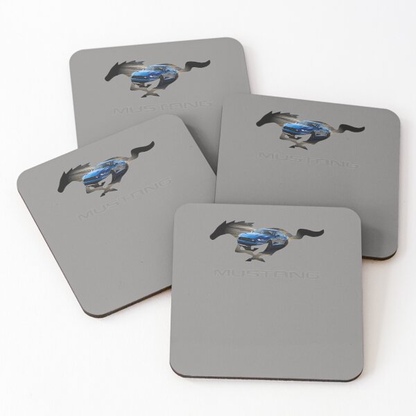 Item preview, FORD-MUSTANG-GT-LOGO-EMBLEM-DESIGN-(BLUE-ON-BLACK) designed and sold by stepankaMedek.