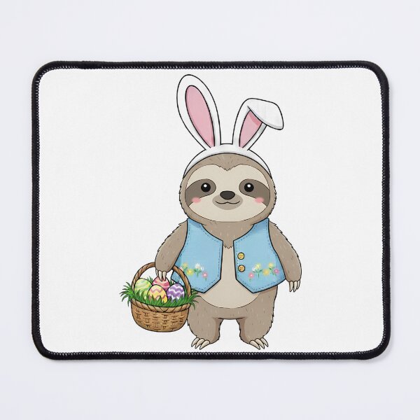 Item preview, Easter Bunny Sloth & Egg Basket designed and sold by k3rstman1.