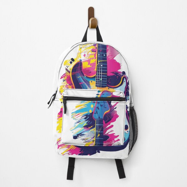 Item preview, Colorful Electric Guitar Art – Splash Music Design designed and sold by DesignArtist.ia.