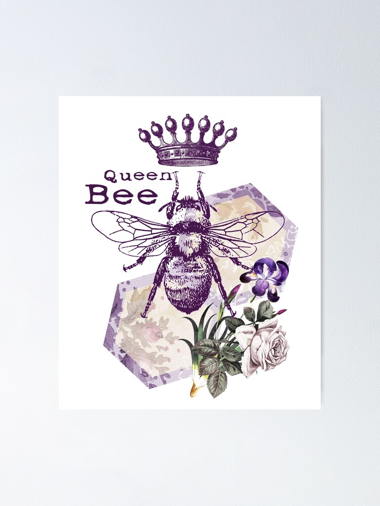 Queen Bee - Vintage Retro - Floral Nostalgic Art For Girls, Women Art  Board Print for Sale by STYLESYNDIKAT