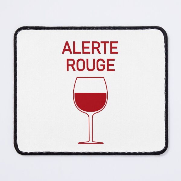 Item preview, Red Alert Bordeaux Burgundy Bottle Wine France Grapes designed and sold by PB Mary.