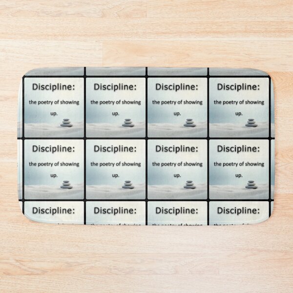 Item preview, Discipline: the poetry of showing up. designed and sold by vagar.