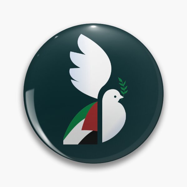 Item preview, Free Palestine Peace Dove with Olive Branch – Minimalist Symbol of Hope and Freedom designed and sold by elgreko.