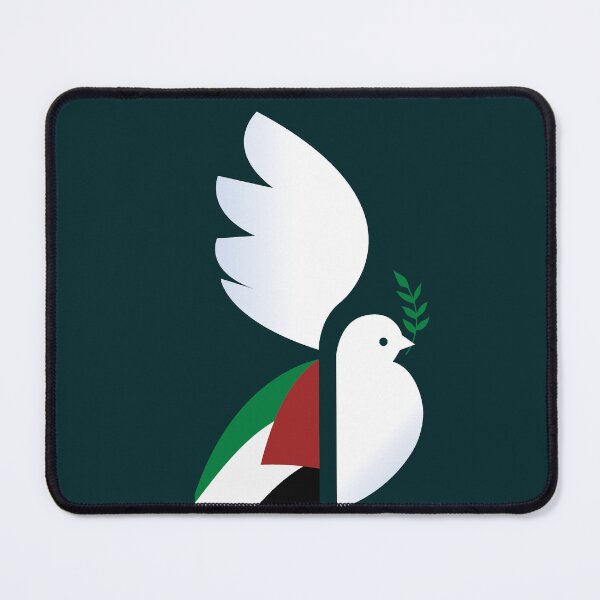 Item preview, Free Palestine Peace Dove with Olive Branch – Minimalist Symbol of Hope and Freedom designed and sold by elgreko.