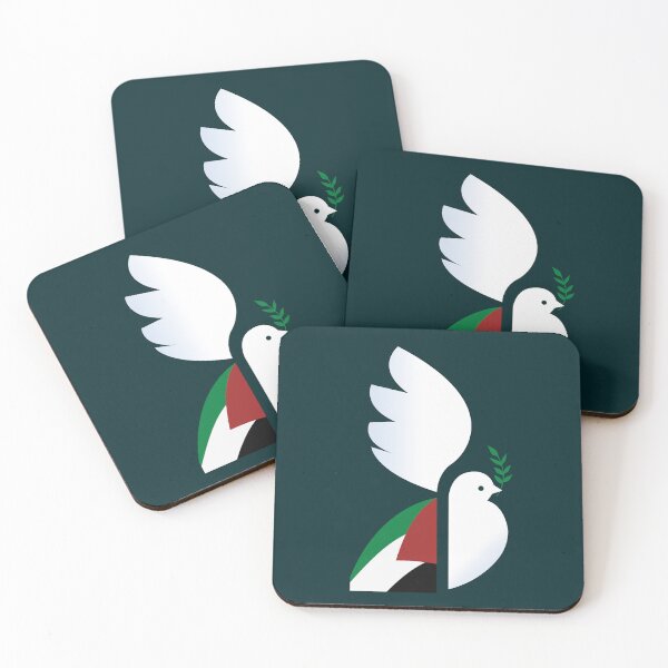 Item preview, Free Palestine Peace Dove with Olive Branch – Minimalist Symbol of Hope and Freedom designed and sold by elgreko.