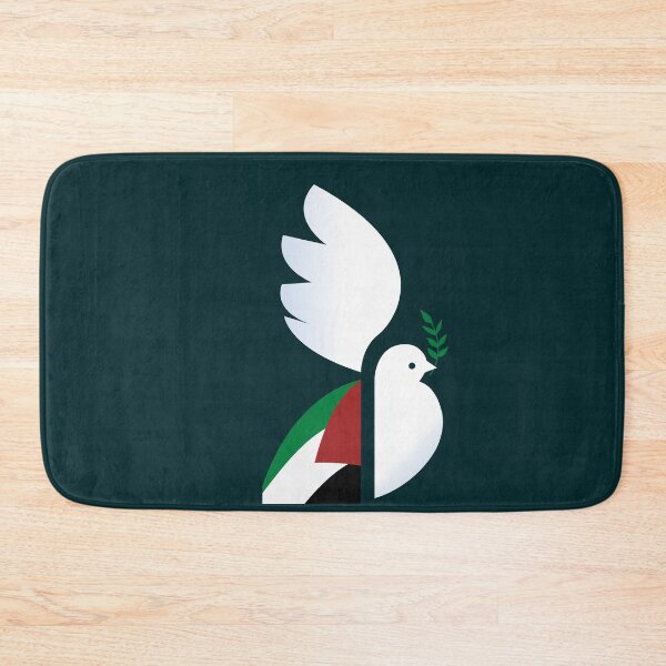 Item preview, Free Palestine Peace Dove with Olive Branch – Minimalist Symbol of Hope and Freedom designed and sold by elgreko.
