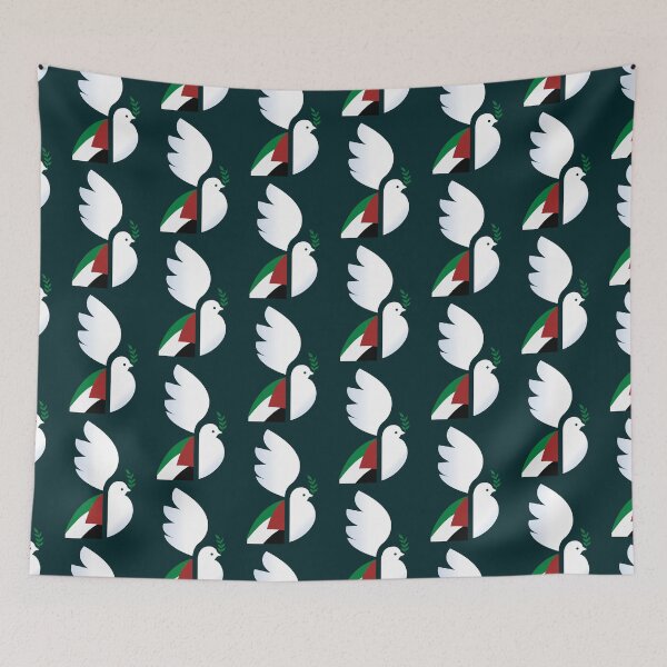 Item preview, Free Palestine Peace Dove with Olive Branch – Minimalist Symbol of Hope and Freedom designed and sold by elgreko.