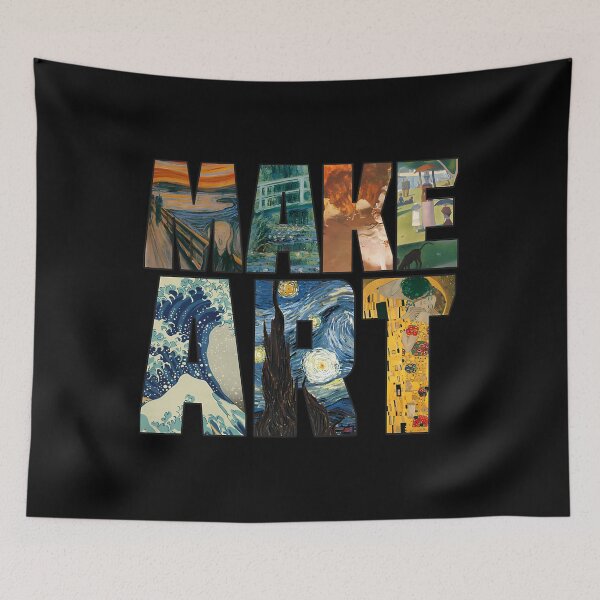 Item preview, MAKE ART  Funny Artist Artistic Humor Painting Cool 		 designed and sold by whdoecxk13.
