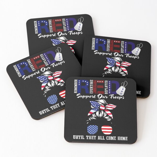 Item preview, On Friday We Wear Red Military Support Troops Red US Flag 		 designed and sold by nyqaakasios84.