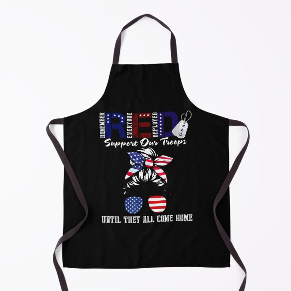 Item preview, On Friday We Wear Red Military Support Troops Red US Flag designed and sold by nyqaakasios84.