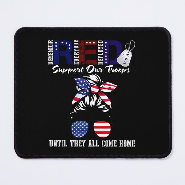 Item preview, On Friday We Wear Red Military Support Troops Red US Flag 		 designed and sold by nyqaakasios84.