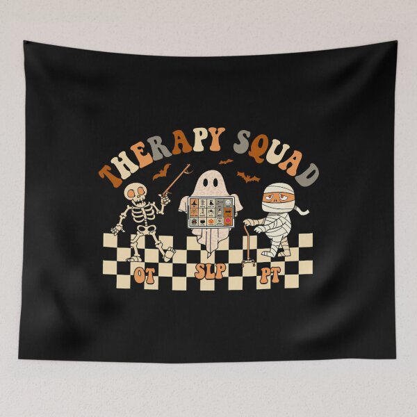 Item preview, Retro Therapy Squad SLP OT PT Team Halloween Speech Physical 		 designed and sold by egzvxovrwwn37.