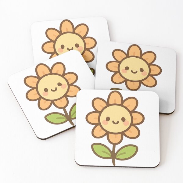 Item preview, CUTE LITTLE ORANGE FLOWER STICKER designed and sold by annabanana1444.