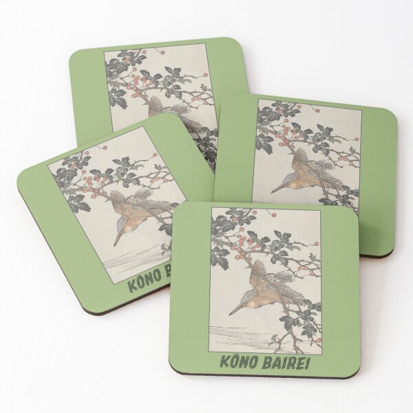 Item preview, Kingfisher: Japanese Ukiyo-e Print, Kono Bairei designed and sold by Tridentulus.