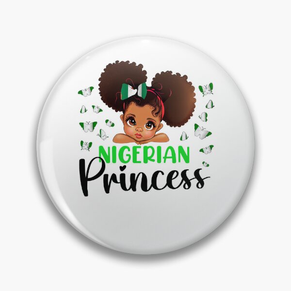 Item preview, Nigeria Princess Flag for Girls Nigerian Pride Nigeria kids designed and sold by NUMAcreations.