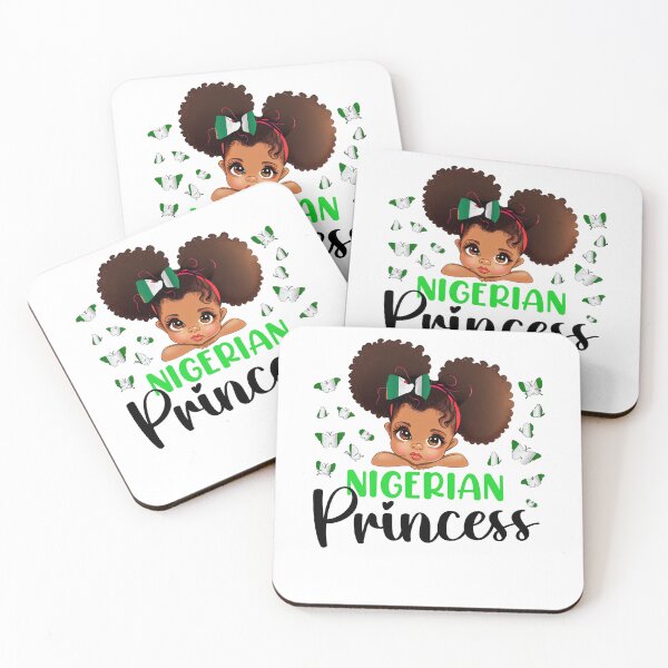 Item preview, Nigeria Princess Flag for Girls Nigerian Pride Nigeria kids designed and sold by NUMAcreations.