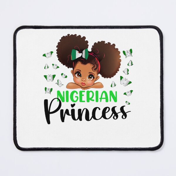 Item preview, Nigeria Princess Flag for Girls Nigerian Pride Nigeria kids designed and sold by NUMAcreations.
