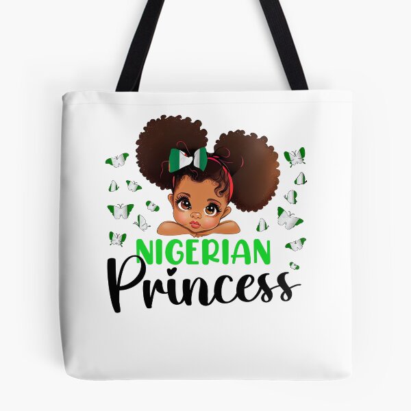 Item preview, Nigeria Princess Flag for Girls Nigerian Pride Nigeria kids designed and sold by NUMAcreations.