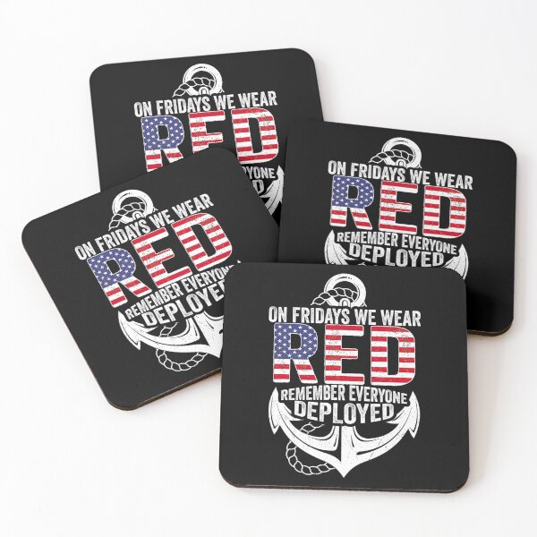 Item preview, On Fridays We Wear Red Friday Navy 	 Distressed 		 designed and sold by nyqaakasios84.