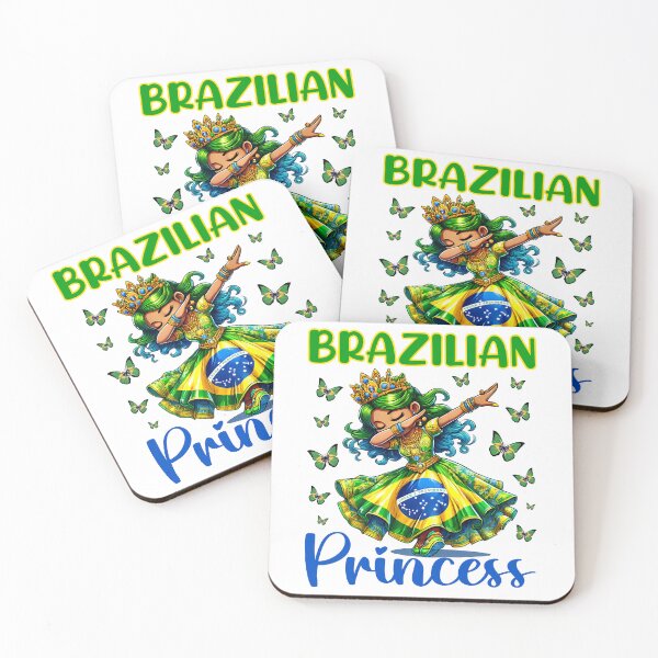 Item preview, Brazilian Princess Dab Girl Flag Dress Heritage Girls Kids designed and sold by NUMAcreations.