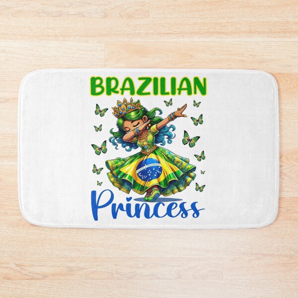 Item preview, Brazilian Princess Dab Girl Flag Dress Heritage Girls Kids designed and sold by NUMAcreations.