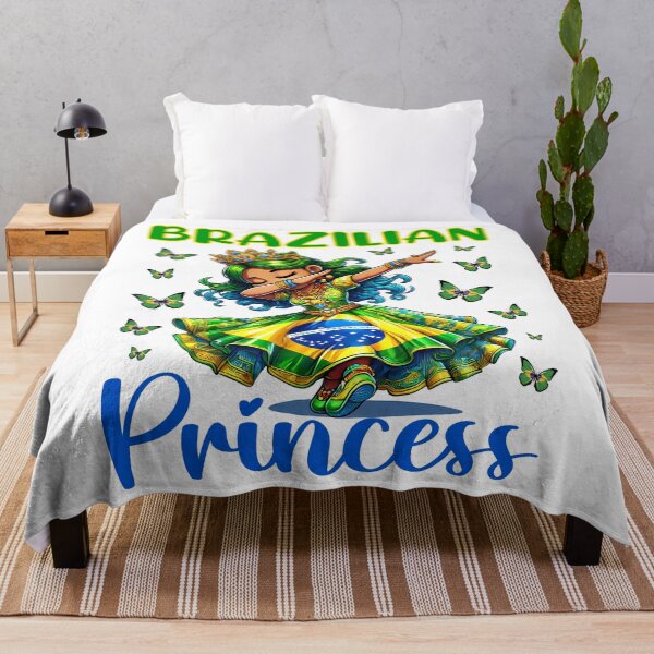 Item preview, Brazilian Princess Dab Girl Flag Dress Heritage Girls Kids designed and sold by NUMAcreations.