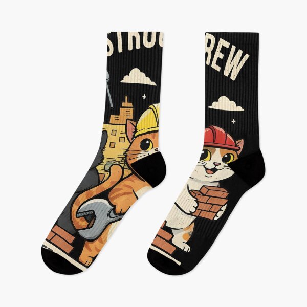Item preview, cats with hard hats designed and sold by Uglyandcute.