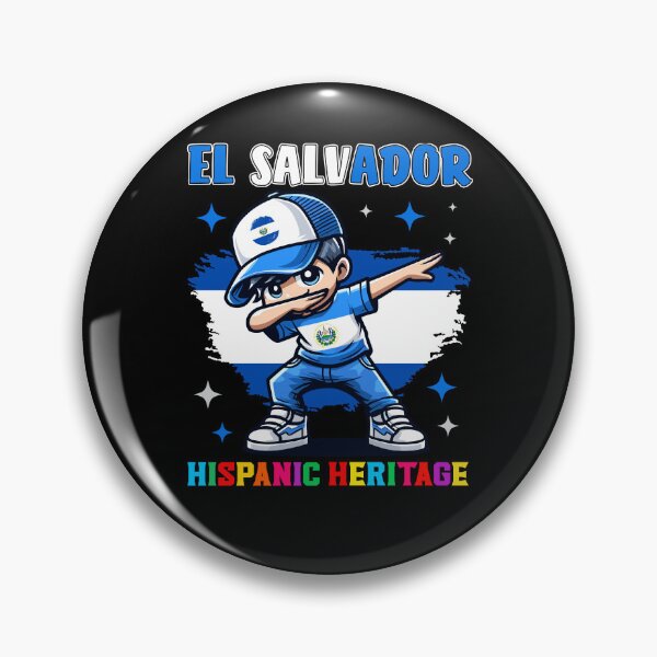 Item preview, El Salvador Dabbing Kid Hispanic Heritage Celebration Kids designed and sold by NUMAcreations.
