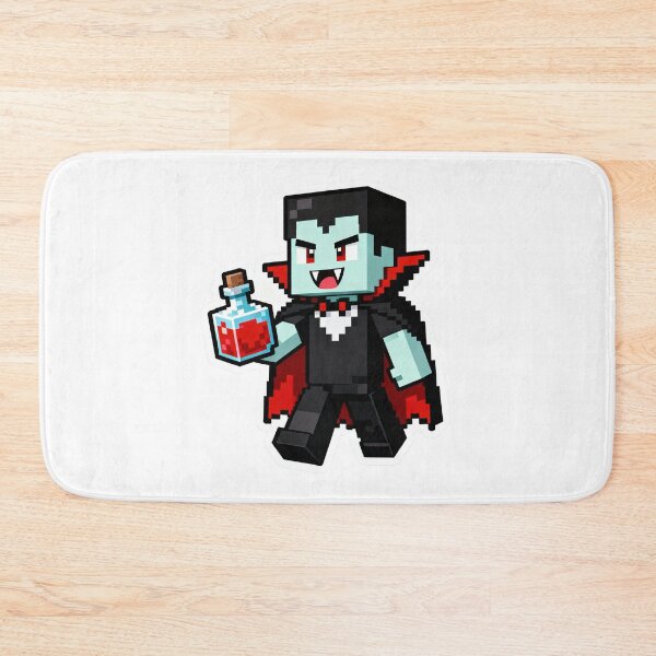 Item preview, Pixel Vampire Steve Sticker: Minecraft Halloween Costume Art designed and sold by GeekArtUniverse.