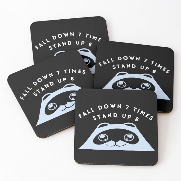 Item preview, FALL DOWN 7 TIMES. PANDA POSITIVE designed and sold by Arty-Coop.