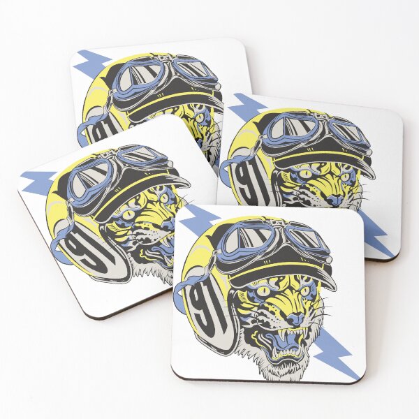 Item preview, Yellow Biker Tiger designed and sold by Bloodymercy.