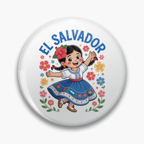 Item preview, El Salvador Folk Art Girl Traditional Dress Design for Girls designed and sold by NUMAcreations.