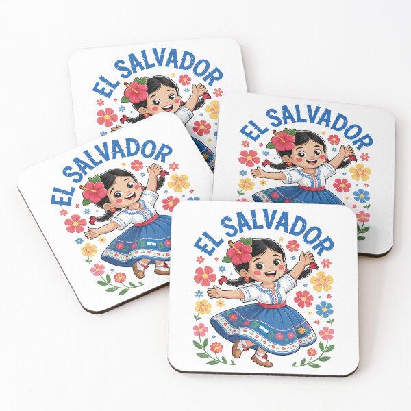 Item preview, El Salvador Folk Art Girl Traditional Dress Design for Girls designed and sold by NUMAcreations.