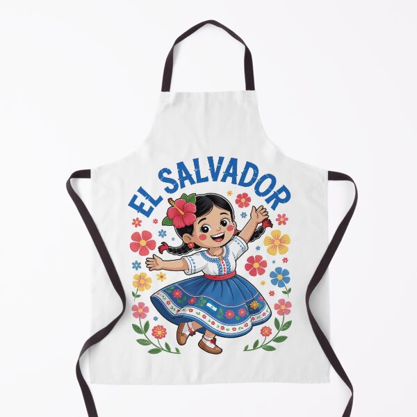 Item preview, El Salvador Folk Art Girl Traditional Dress Design for Girls designed and sold by NUMAcreations.