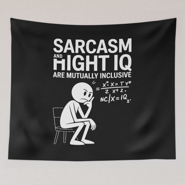 Item preview, Sarcasm and hight IQ designed and sold by SignumShop.