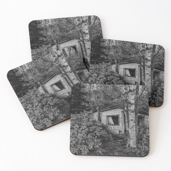 Item preview, Crumbling Ruins of Jackfish Ghost Town 5 BW designed and sold by jrtwynam.