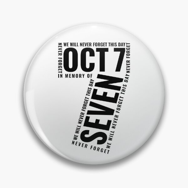 Item preview, Israel October 7 with Bold Keywords inside a Seven designed and sold by crouchingpixel.