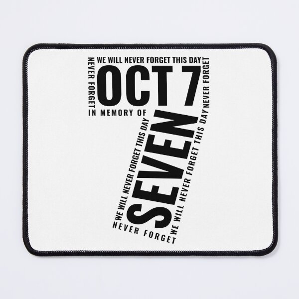 Item preview, Israel October 7 with Bold Keywords inside a Seven designed and sold by crouchingpixel.