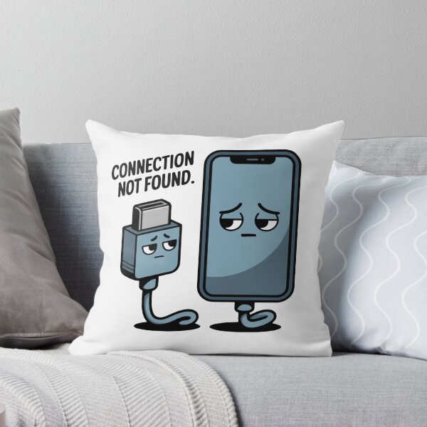 Item preview, Milo And Dex – “Connection Not Found” Sarcastic Humor Cartoon Art designed and sold by Moodzu.