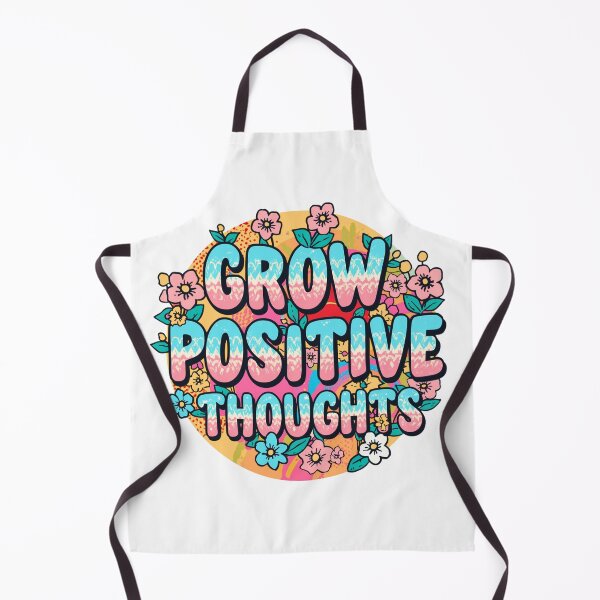 Item preview, Grow Positive Thoughts – Retro Flower Power Motivational Design designed and sold by SaadArtCo.