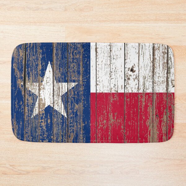 Item preview, Rustic farmhouse Woodgrain Western Country Texas Flag designed and sold by LEILA ART SPACE.