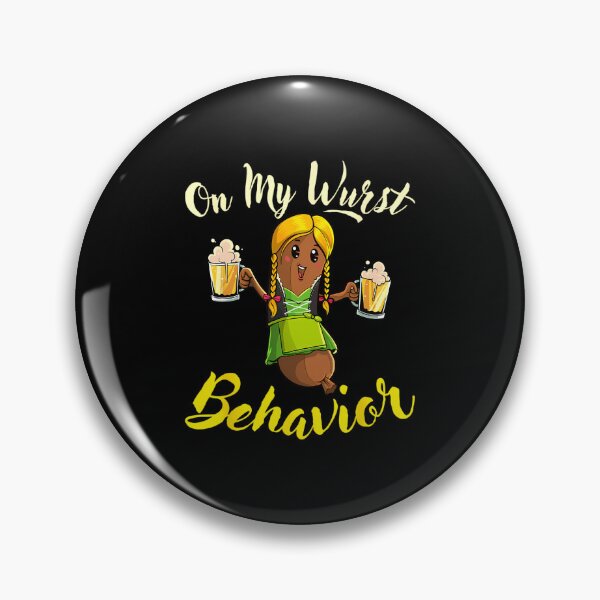 Item preview, On My Wurst Behavior Funny Bratwurst German Oktoberfest 		 designed and sold by nyqaakasios84.