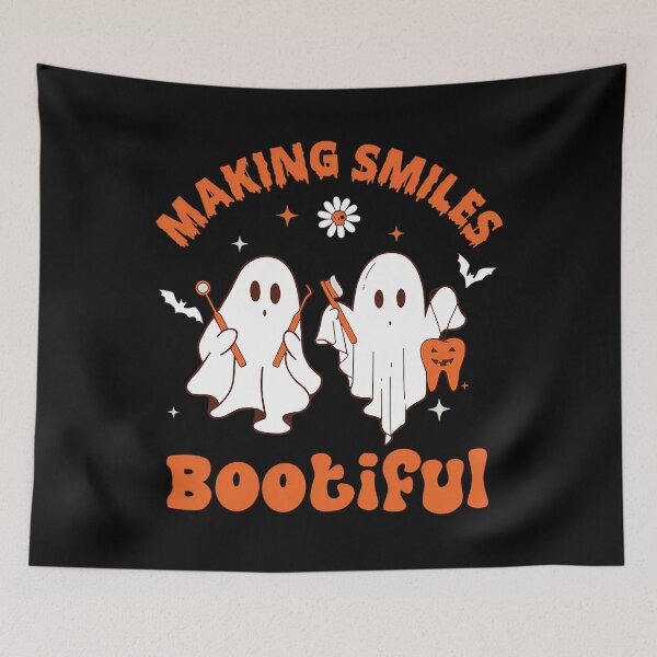 Item preview, Making Smiles Bootiful Funny Ghost Dentist Halloween Dental 		 designed and sold by whdoecxk13.