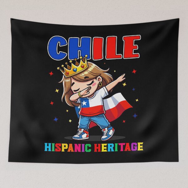Item preview, Chile Dabbing Girl Hispanic Heritage Celebration for Kids designed and sold by NUMAcreations.
