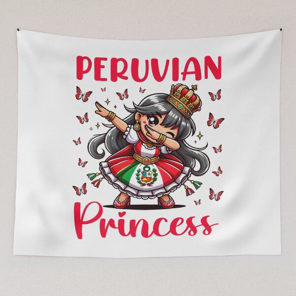 Item preview, Peruvian Princess Dab Girl Flag Dress Cultural Girls Kids designed and sold by NUMAcreations.