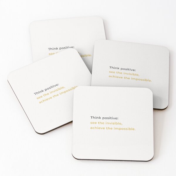 Item preview, “Think positive: see the invisible and achieve.”  designed and sold by chapeto.
