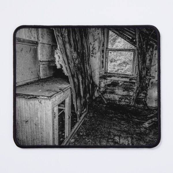 Item preview, Crumbling Ruins of Jackfish Ghost Town 10 BW designed and sold by jrtwynam.
